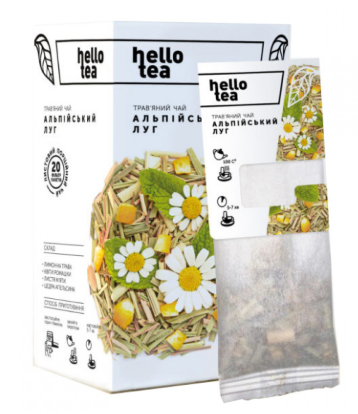 Чай трав'яний Hello Tea Альпійський луг 20 пакетиків